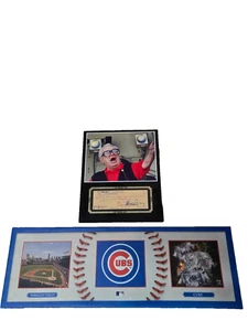Harry Carey Reproduktion signiert Scheck Display/Cubs Combo - Bild 1 von 3