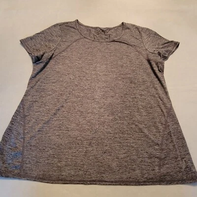  Exertek Activewear Top Size 1X  Short Sleeved  Gray Women's Pullover  - Image 1 of 4