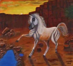 Arabian horse painting - Picture 1 of 3