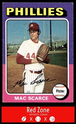 1975 Topps Mini - #527 Mac Scarce EX - Image 1 of 2