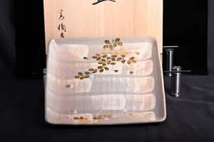 Tachikichi Serving Plate Large Plate with Gold-Accented Floral Design 1day Ship - Picture 1 of 12