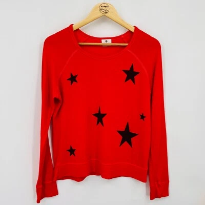 Pullover corto Sundry Stars en chile (rojo), talla 2 (mediano), EE. UU. Tencel Pima Foto 1 de 4