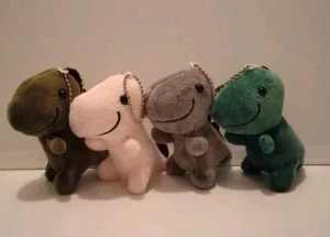Tyrannosaurus Rex Dinosaurs 4" Portachiavi peluche imbottito (lotto di 4) - Foto 1 di 3