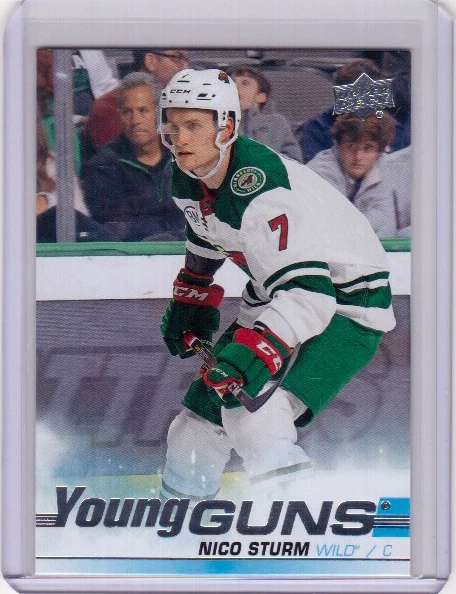 🔥 NICO STURM 19/20 Upper Deck UD Young Guns YG Rookie Card #219 *MINT* Wild 🔥 - Image 1 of 1