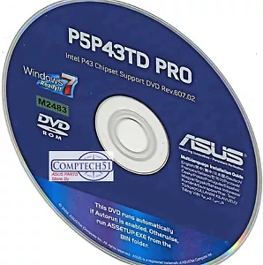 ASUS P5P43TD PRO MOTHERBOARD AUTO INSTALL DRIVERS M2483 - Picture 1 of 1