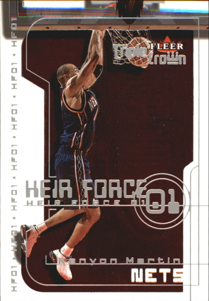 2000-01 Fleer Triple Crown Basketball Heir Force 01 Insert Singles - You Choose - Image 1 of 1