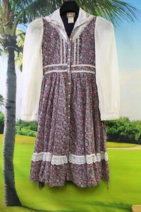 Vintage Gunne Sax By Jessica San Francisco Girls Dress Size 8 - Picture 1 of 6
