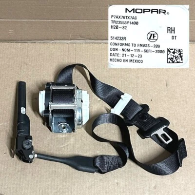 NEW OEM 2019-2024 Ram 1500 Front Seat Belt - 7AX76TX7AC - Image 1 of 4