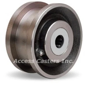 Rueda de doble brida de acero forjado 5HDFL52W 5", 4200 libras de capacidad, rodamiento de rodillos - Imagen 1 de 1