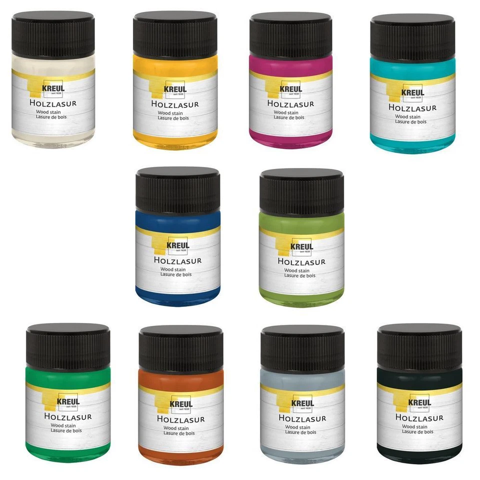 (€79,00/l) 50 ml Kreul HOLZLASUR wasserbasiert 4 Farben - Bild 1 von 1