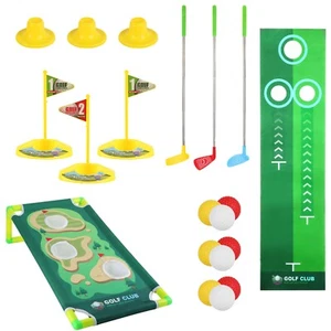 Toddler Golf Clubs Indoor Outdoor Toys Set Golf Games for 3-8 Years Old Kids - Picture 1 of 12