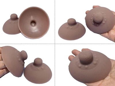Funda Silicona Pezones BIMEI Auto-Succión Pasteles Reutilizable Lavable #10 Foto 1 de 3