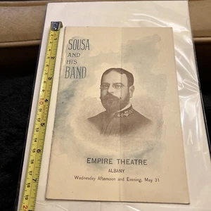 RARE 1899 John Philip SOUSA'S Band PROGRAM Booklet Albany NY Sousa Brochure - Bild 1 von 19