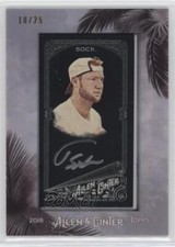 2018 Allen & Ginter's Mini Framed Black Parallel Silver Frame /25 Jack Sock Auto