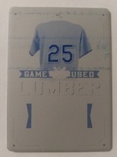 2021 Leaf Rafael Palmeiro #'d 1/1 Cyan Printing Plate Game Used Lumber Cubs