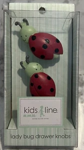 Lady Bug Hand Painted Resin Drawer Knobs - 2 Pack - 789887262458