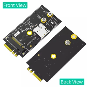 For 3G/4G/5G LTE Module M.2 to A+E Adapter Supports NANO SIM Card Push Connector - Afbeelding 1 van 6