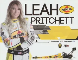 2017 Leah Pritchett Pruett Pennzoil Top Fuel Las Vegas NHRA Hero Card - Picture 1 of 1
