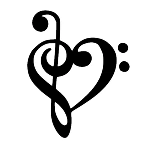 Violinschlüssel Aufkleber für Yeti, Becher, Trinkflasche, Auto, LKW. Band Geschenk - Bild 1 von 2