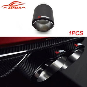 Tubo de escape universal de fibra de carbono 1*Punta silenciador Akrapovic coche 63 mm ID/114 mm OD - Imagen 1 de 6