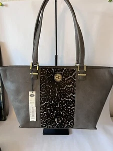 Kate Laundry Tote Calf Hair Large New With Tags Grey - Picture 1 of 10