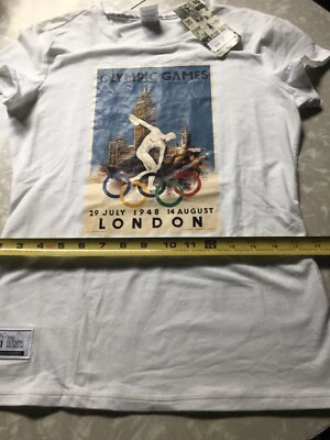 Camiseta con manga gorra del Museo Olímpico de Londres 2012 niñas talla 12 nueva con etiqueta Foto 1 de 4