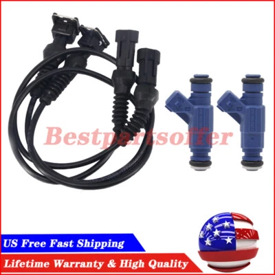 For Polaris Ranger 700 2005-09 2X Fuel Injectors with Pigtail Harness 0280156208 Foto 1 de 4