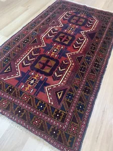 Oriental Tribal Persian Hand Knotted Wool Rug Carpet,Floor Room Decor 110x200 - Picture 1 of 12