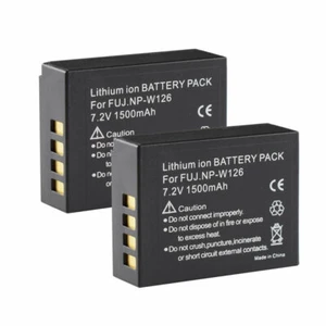 2 x batterie NP-W126 pour NP-W126S Fuji X100F X-A2 X-A3 X-A5 X-E2 X-E2S X-E3 X-E4 - Photo 1 sur 6
