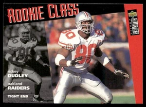 Tarjeta de fútbol americano Rickey Dudley 1996 Collector's Choice #9 Oakland Raiders RC - Imagen 1 de 2