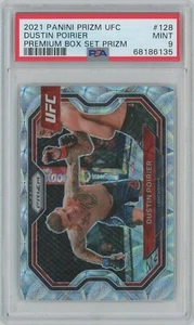Panini Prizm UFC 2021 Dustin Poirier #128 Premium Box Set PSA 9 - Imagen 1 de 2
