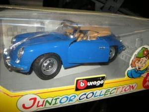 1:18 Bburago Porsche 356 B Cabrio azul/azul en embalaje original - Imagen 1 de 1