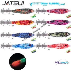 ARTICIALE TATAKI JATSUI RUSH TATAKI RUBBER CAMO 1.5 PESCA CALAMARI GLOW FLUO NEW - Imagen 1 de 1