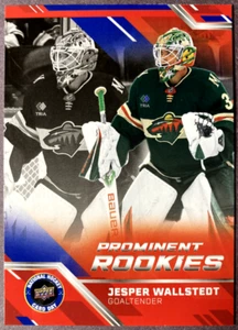 2024-25 UD NHCD Prominent Rookies #NHCD-9 Jesper Wallstedt Minnesota Wild - Picture 1 of 1