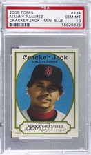 2005 Topps Cracker Jack Mini Blue /50 Manny Ramirez #234 PSA 10 GEM MT