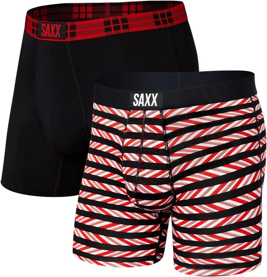 Saxx Underwear Vibe Slim Fit 2 Pack Men Boxer Briefs Size XS