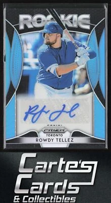 Rowdy Tellez 2019 Panini Prizm #RA-RT Rookie Autographs Carolina Blue 90/100 - Image 1 of 2