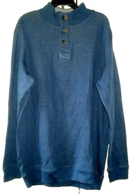 Mens  Mock Neck Shirt  Size XL 1/4 Button Covington - Image 1 of 2