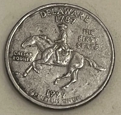 1999 P Delaware State quarter - Errors DDO - Very rare - Image 1 of 4