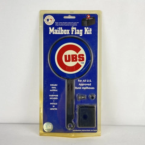 MLB Chicago Cubs Mailbox Flag Replacement Kit Logo Cover