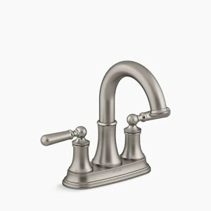 Kohler Capilano Centerset 2-Handle Bathroom Faucet Brushed Nickel R30581-4D-BN