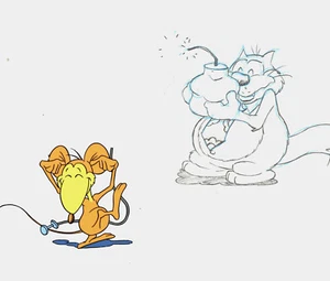 MISCELÁNEO GATO Y RATÓN ORIGINAL PINTADO A MANO PRODUCCIÓN ANIMACIÓN CEL & DRWG - Imagen 1 de 4