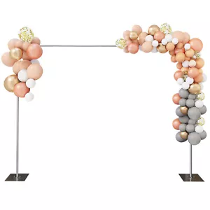 Heavy Duty Pipe Drape Kit Backdrop Support w/ Metal Steel Base-Height Adjustable - Picture 1 of 12