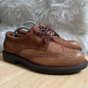 Frye Men's David Wingtip Oxford Dress Leather Shoes Brown Tan Size 8M - Picture 1 of 9