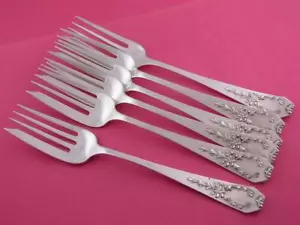 Seltene Sterling WHITING 7 1/4" Fischgabel Madam Jumel 1908 ~ kein Mono ~ je 89 $ - Bild 1 von 5