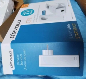 CPL DEVOLO 1200 DLAN COMPATIBLE AVEC TOUTES Les BOX,  2 PRISES ET 2 FICHES RJ45  - Imagen 1 de 15