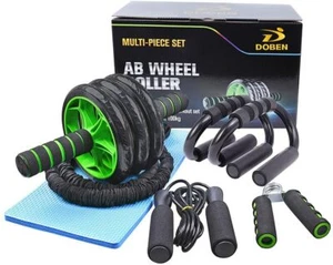 DOBEN AB Roller Addominali, 3 Ruote Addominale Professionale, con verde --- - Foto 1 di 12