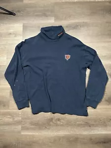 Camiseta De Colección Chicago Bears NFL Para Hombres M Azul Lee Deportes Cuello Tortuga Bordada - Imagen 1 de 9