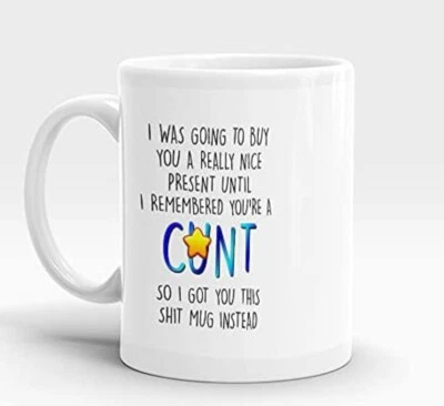 Funny Novelty Rude Swearing Mug Gift Coffee Cup Mug All Occasions Cup