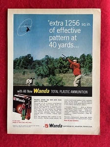 Vintage 1968 Print Ad Wanda Cartridge Co. Total Plastic Ammunition Ad - Picture 1 of 7